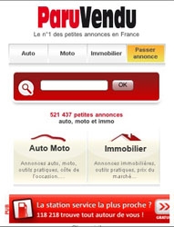 ParuVendu lance un site mobile adapté à l'iPhone ParuVendu lance un site mobile adapté à l'iPhone